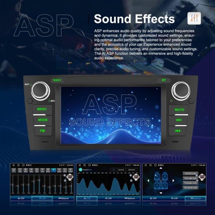 For BMW 3 Series E90 Android 15 7 inch Car CarPlay Car Navigation Reversing Image Integrated Machine, Standard, Standard+AHD+Microphone – Bild 12