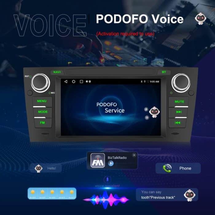 For BMW 3 Series E90 Android 15 7 inch Car CarPlay Car Navigation Reversing Image Integrated Machine, Standard, Standard+AHD+Microphone – Bild 8