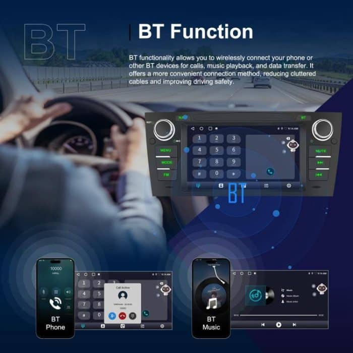 For BMW 3 Series E90 Android 15 7 inch Car CarPlay Car Navigation Reversing Image Integrated Machine, Standard, Standard+AHD+Microphone – Bild 9