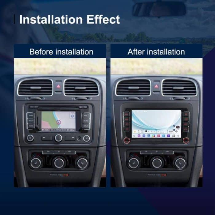 For Volkswagen Android 15 7 inch Horizontal Screen Car Player Car Central Control Navigation, Standard, Standard+AHD+Microphone – Bild 3