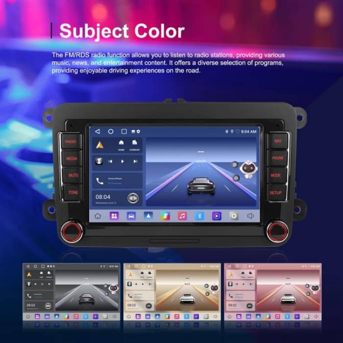 For Volkswagen Android 15 7 inch Horizontal Screen Car Player Car Central Control Navigation with Dual USB Ports, Standard, Standard+AHD+Microphone – Bild 6