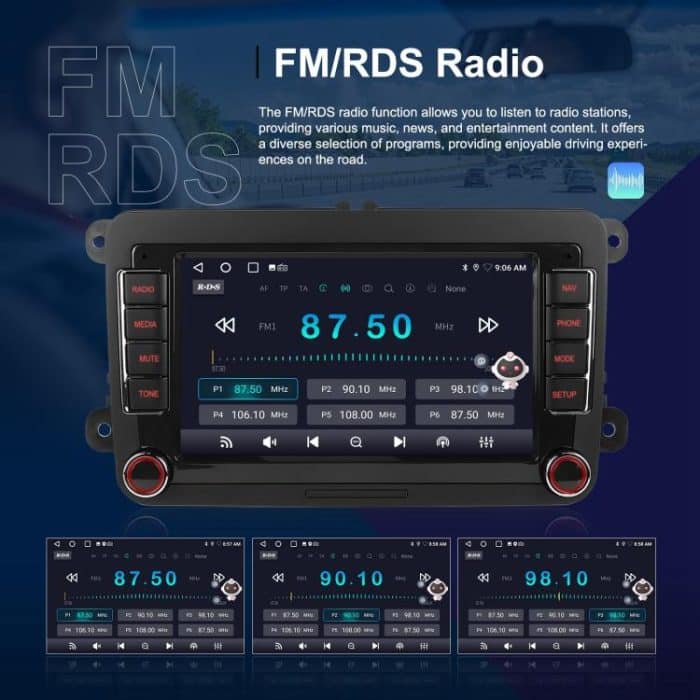 For Volkswagen Android 15 7 inch Horizontal Screen Car Player Car Central Control Navigation with Dual USB Ports, Standard, Standard+AHD+Microphone – Bild 8