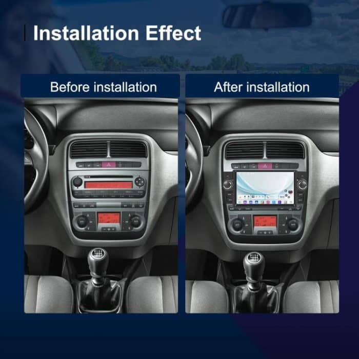 For Fiat Punto 2005-2009 Android 15 7 inch 2G+64G Car Central Control Audio Video Navigation, Standard, Standard+AHD+Microphone – Bild 2