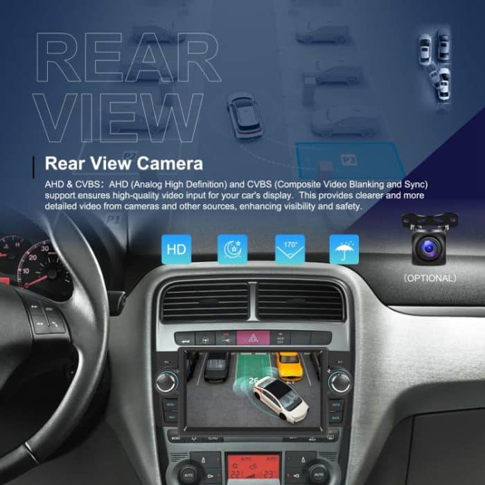 For Fiat Punto 2005-2009 Android 15 7 inch 2G+64G Car Central Control Audio Video Navigation, Standard, Standard+AHD+Microphone – Bild 12