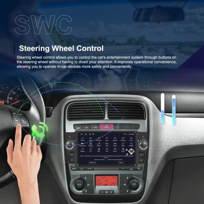 For Fiat Punto 2005-2009 Android 15 7 inch 4G+64G Car Central Control Audio Video Navigation, Standard, Standard+AHD+Microphone – Bild 4