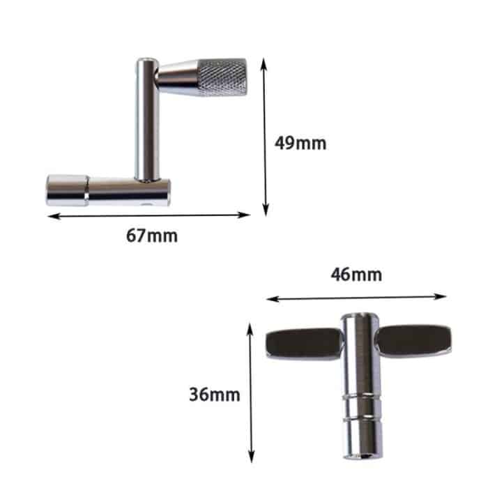 CT-826 T-shaped Square Hole Drum Key Universal Adjustment Wrench Tool for Drum Set, CT-826 – Bild 3