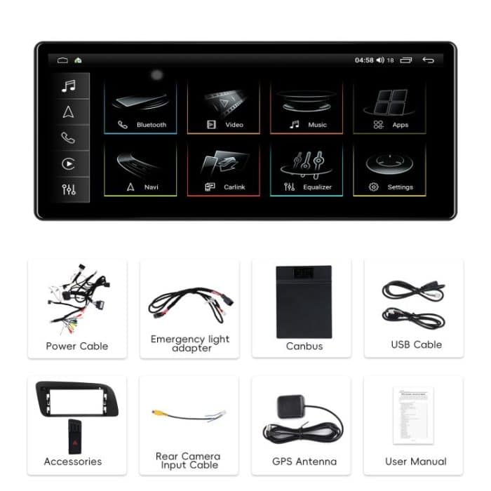 For Audi Q5 2009-2019 Android 15 10.33 inch 2G+64G Car Central Control Audio Video Navigation, Standard, Standard+AHD+Microphone – Bild 17