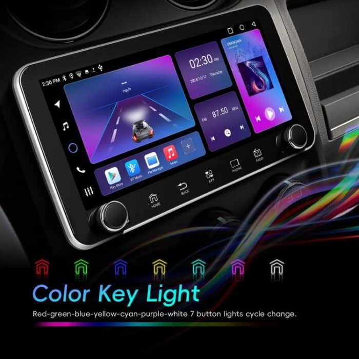 10.36 inch Screen Android 15 Car CarPlay Navigation Integrated Machine with Dual Knob, Standard, Standard+AHD+Microphone – Bild 13