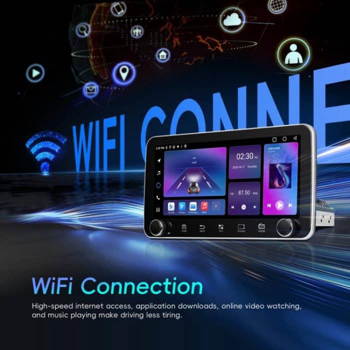 10.36 inch Screen Android 15 Car CarPlay Navigation Integrated Machine with Dual Knob, Standard, Standard+AHD+Microphone – Bild 18