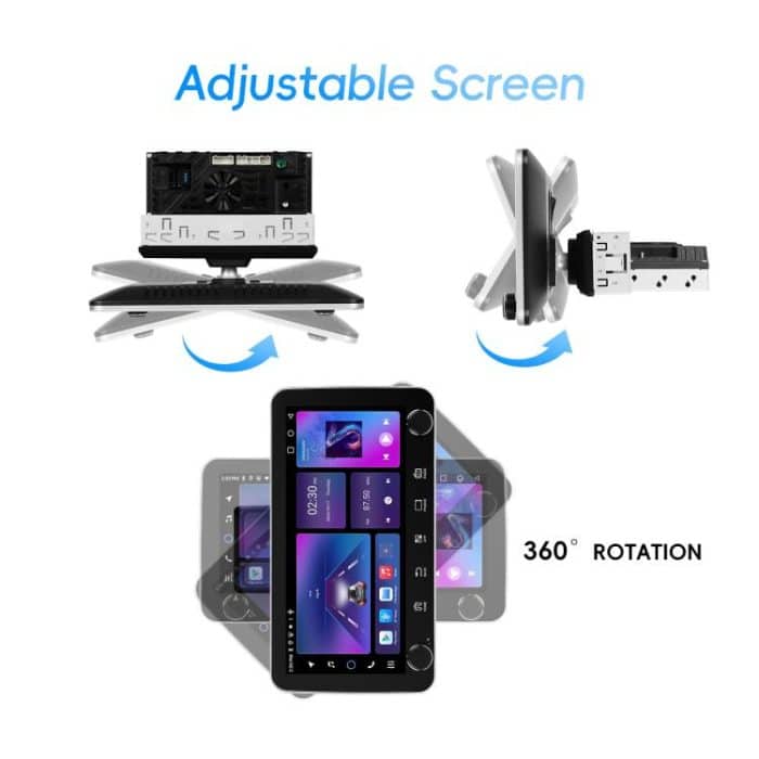 10.36 inch Screen Android 15 Car CarPlay Navigation Integrated Machine with Dual Knob, Standard, Standard+AHD+Microphone – Bild 19