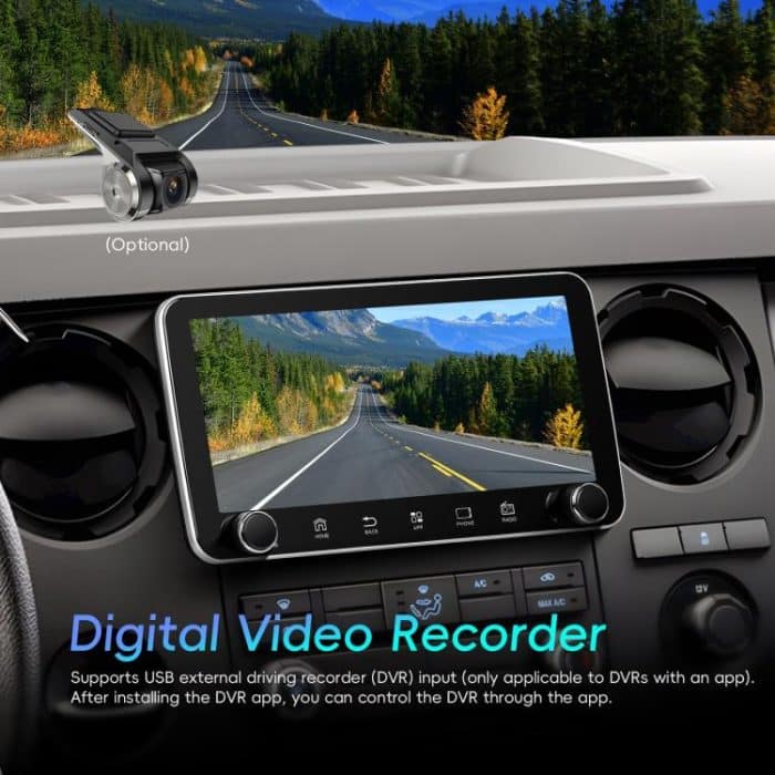 10.36 inch Screen Android 15 Car CarPlay Navigation Integrated Machine with Dual Knob, Standard, Standard+AHD+Microphone – Bild 7