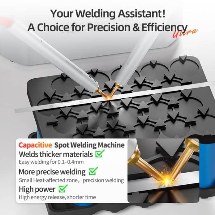 Qianli Macaron Ultra Capacitive Battery Spot Welding Machine for 0.1-0.4mm Thick Nickel Sheet, US Plug, EU Plug – Bild 4