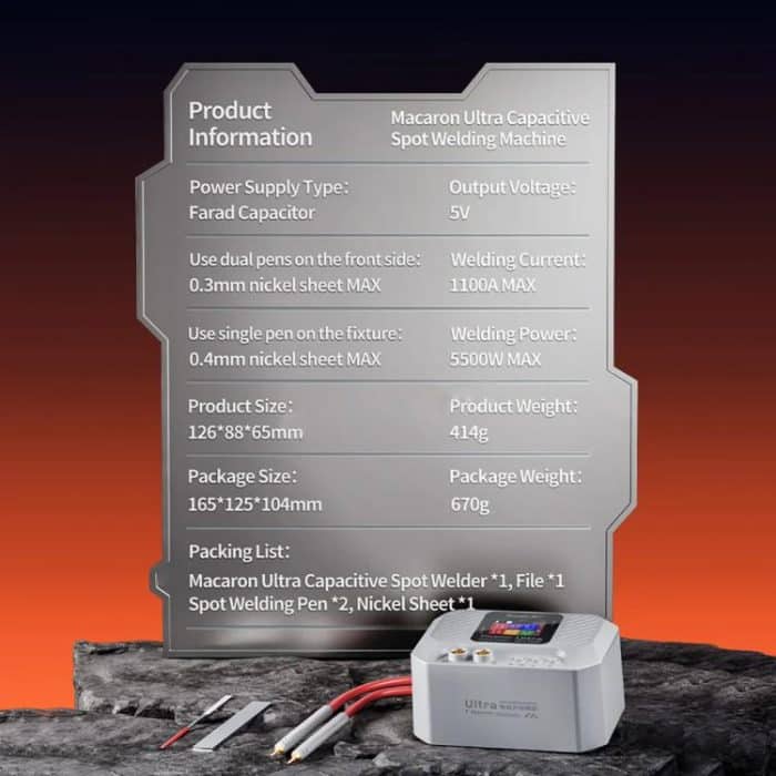 Qianli Macaron Ultra Capacitive Battery Spot Welding Machine for 0.1-0.4mm Thick Nickel Sheet, US Plug, EU Plug – Bild 9