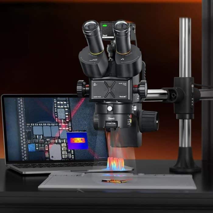 EDA008309501.jpg QianLi 6558 6.5X-58X Gorilla Trinocular Microscope, US Plug, EU Plug – Bild 1