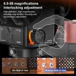 QianLi 6558 6.5X-58X Gorilla Trinocular Microscope, US Plug, EU Plug – Bild 2