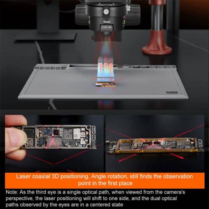 QianLi 6558 6.5X-58X Gorilla Trinocular Microscope, US Plug, EU Plug – Bild 3