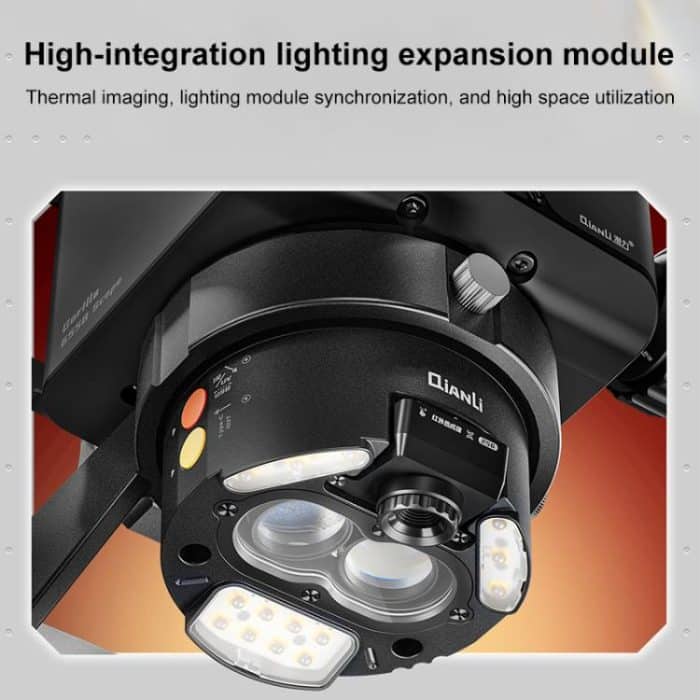 QianLi 6558 6.5X-58X Gorilla Trinocular Microscope, US Plug, EU Plug – Bild 4