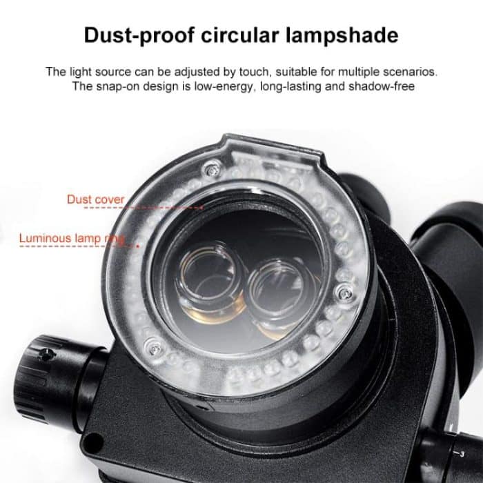 YCS 1S Max Trinokularmikroskop mit großer Basis, 7-45X – Bild 3