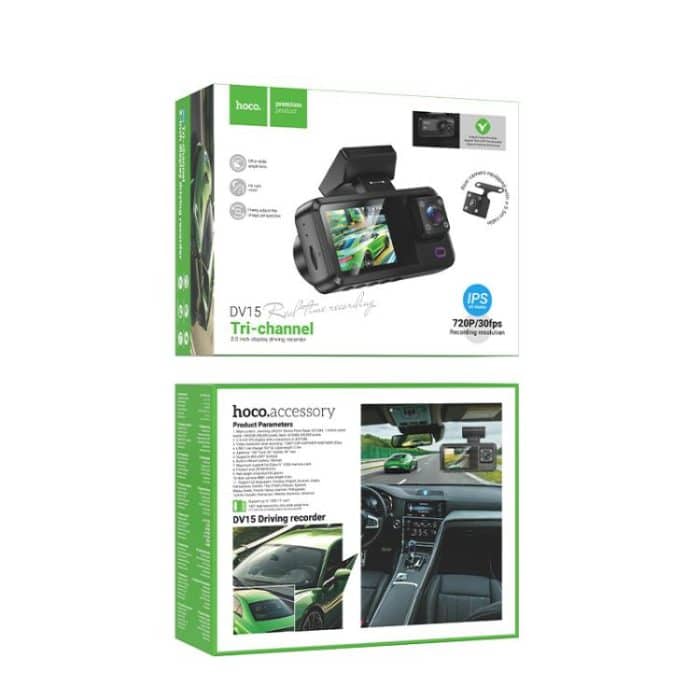 hoco DV15 2 inch Screen Display Three-way Driving Recorder – Bild 7