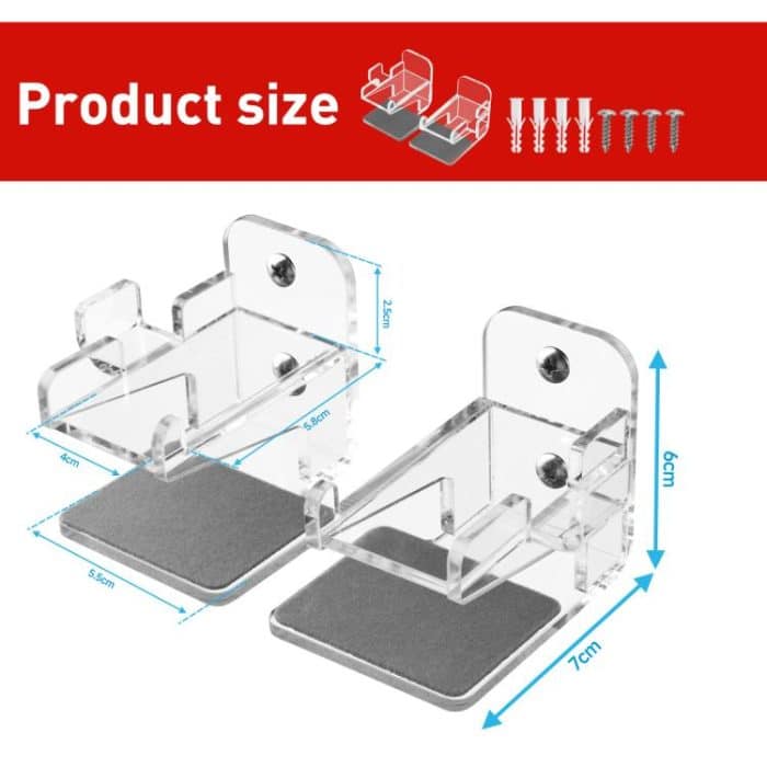 For Nintendo Switch 1 / 2 Acrylic Wall Split Symmetrical Storage Bracket – Bild 5