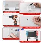 For Nintendo Switch 1 / 2 Acrylic Wall Split Symmetrical Storage Bracket – Bild 6
