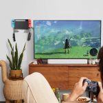 For Nintendo Switch 1 / 2 Acrylic Wall Split Symmetrical Storage Bracket – Bild 9