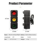QX-W19 Creative Bicycle Three Color LED Tail Light, Safe Night Riding Warning Light, QX-W19 – Bild 9