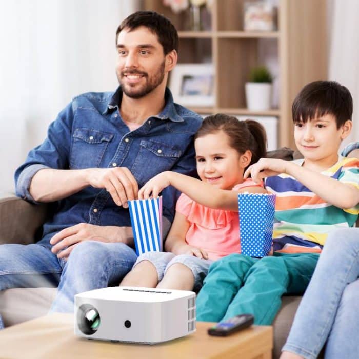 VIVIBRIGHT L03 Lite 1280x720P 150ANSI Android 9.0 Screen Mirror Smart Projector, US Plug, UK Plug, AU Plug, EU Plug – Bild 9