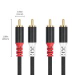 2 RCA Male to 2 RCA Male Audio Cable, 1m, 2m, 3m, 5m, 7.6m – Bild 2