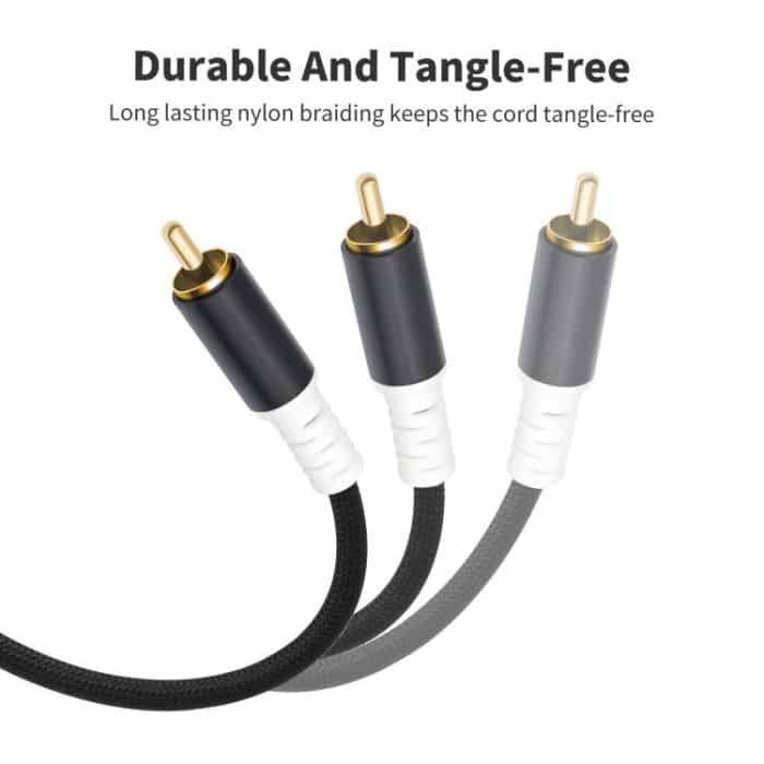 2 RCA Male to 2 RCA Male Audio Cable, 1m, 2m, 3m, 5m, 7.6m – Bild 5