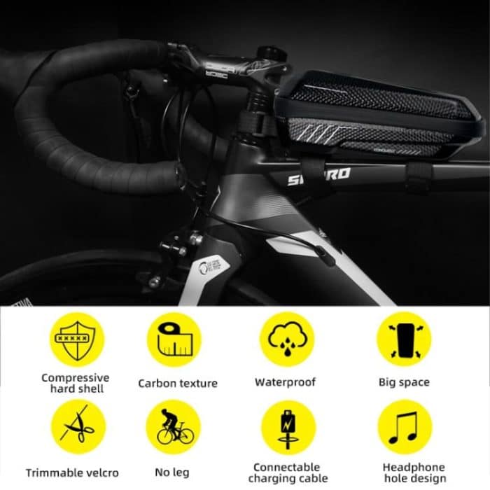 WILD MAN E5S Mountain Bicycle Front Bag EVA Hard Shell Bag, E5S – Bild 4