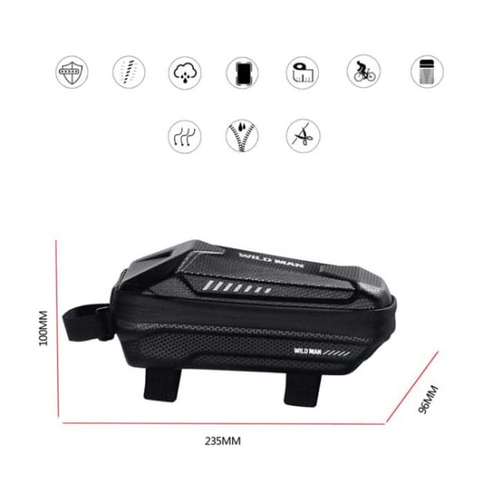 WILD MAN ES5 Basic Mountain Bicycle EVA Hard Shell Bag Bike Front Top Tube Bag, ES5 – Bild 2