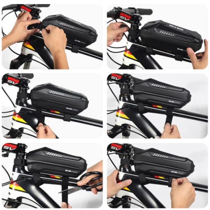 WILD MAN ES5 Basic Mountain Bicycle EVA Hard Shell Bag Bike Front Top Tube Bag, ES5 – Bild 11