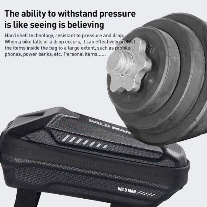 WILD MAN ES5 Basic Mountain Bicycle EVA Hard Shell Bag Bike Front Top Tube Bag, ES5 – Bild 3