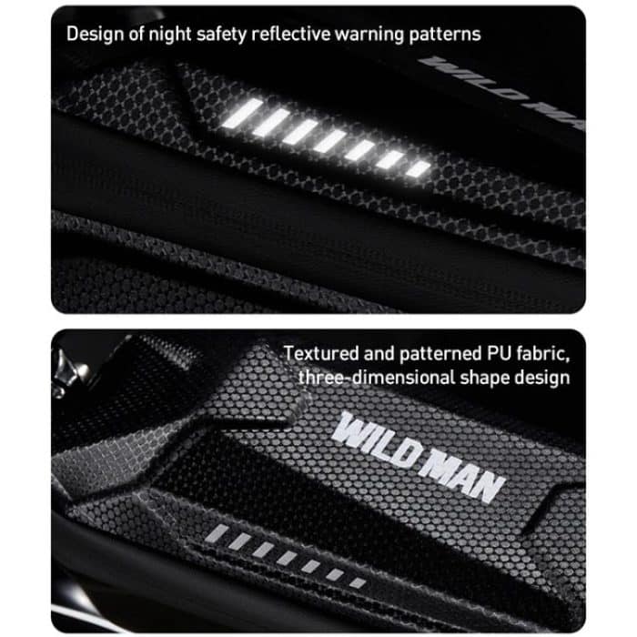 WILD MAN ES5 Basic Mountain Bicycle EVA Hard Shell Bag Bike Front Top Tube Bag, ES5 – Bild 5