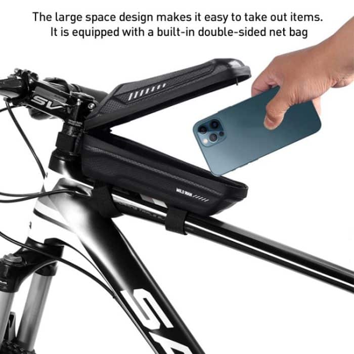 WILD MAN ES5 Basic Mountain Bicycle EVA Hard Shell Bag Bike Front Top Tube Bag, ES5 – Bild 10