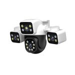 ESCAM PT223 3x4MP HD Motion Detection WiFi Three-screen PTZ IP Camera, EU Plug, US Plug, UK Plug, AU Plug