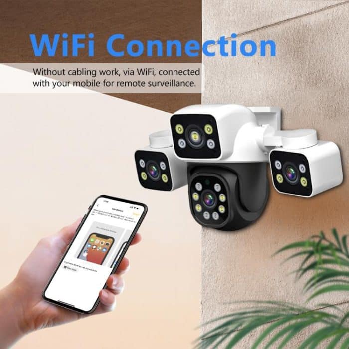 ESCAM PT223 3x4MP HD Motion Detection WiFi Three-screen PTZ IP Camera, EU Plug, US Plug, UK Plug, AU Plug – Bild 11