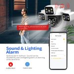 ESCAM PT223 3x4MP HD Motion Detection WiFi Three-screen PTZ IP Camera, EU Plug, US Plug, UK Plug, AU Plug – Bild 6