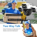 ESCAM PT223 3x4MP HD Motion Detection WiFi Three-screen PTZ IP Camera, EU Plug, US Plug, UK Plug, AU Plug – Bild 9