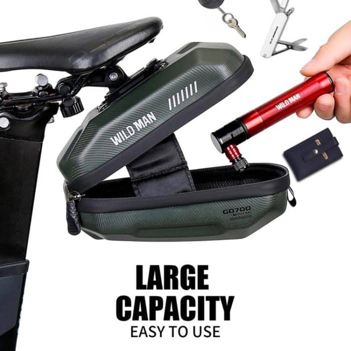 WILD MAN GD700 Mountain Bicycle EVA Hard Shell Bag Bike Seat Bag, GD700 – Bild 8