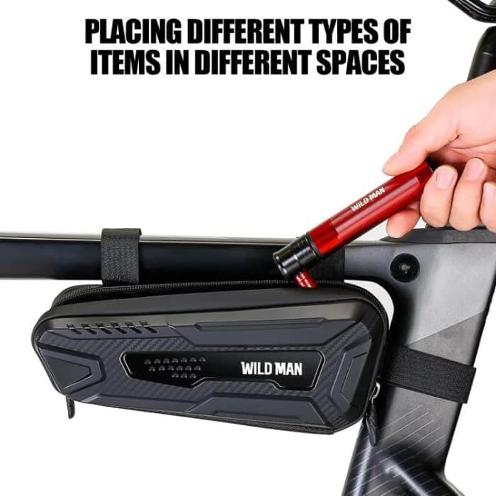 WILD MAN M40 Mountain Bicycle Front Beam Triangle Bag TPU Carbon Fiber Hard Shell Bag Cycling Equipment, M40 – Bild 6