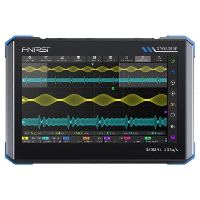 EDA008350901A.jpg FNIRSI DPOS350P 4 in 1 7 inch IPS HD Touch Screen 350M Tablet Oscilloscope, DPOS350P(US Plug), DPOS350P(EU Plug) – Bild 1
