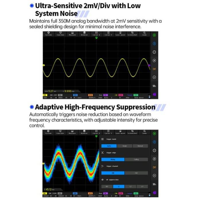 FNIRSI DPOS350P 4 in 1 7 inch IPS HD Touch Screen 350M Tablet Oscilloscope, DPOS350P(US Plug), DPOS350P(EU Plug) – Bild 18