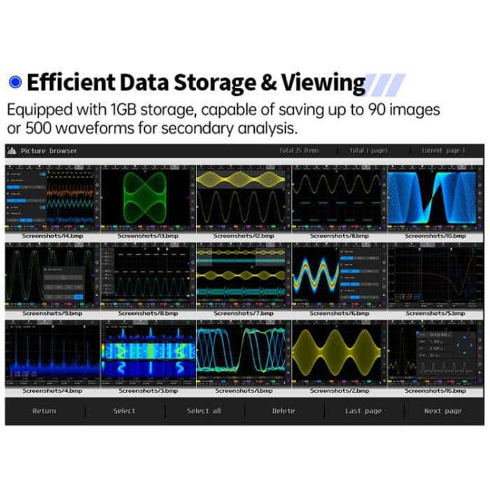 FNIRSI DPOS350P 4 in 1 7 inch IPS HD Touch Screen 350M Tablet Oscilloscope, DPOS350P(US Plug), DPOS350P(EU Plug) – Bild 22