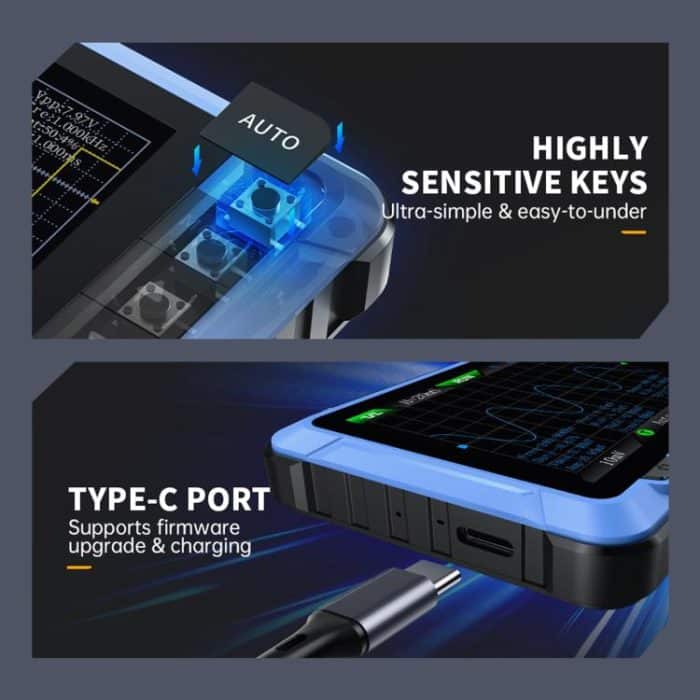 FNIRSI DSO510 Handheld Small Digital Portable Tablet Oscilloscope, DSO510 – Bild 15
