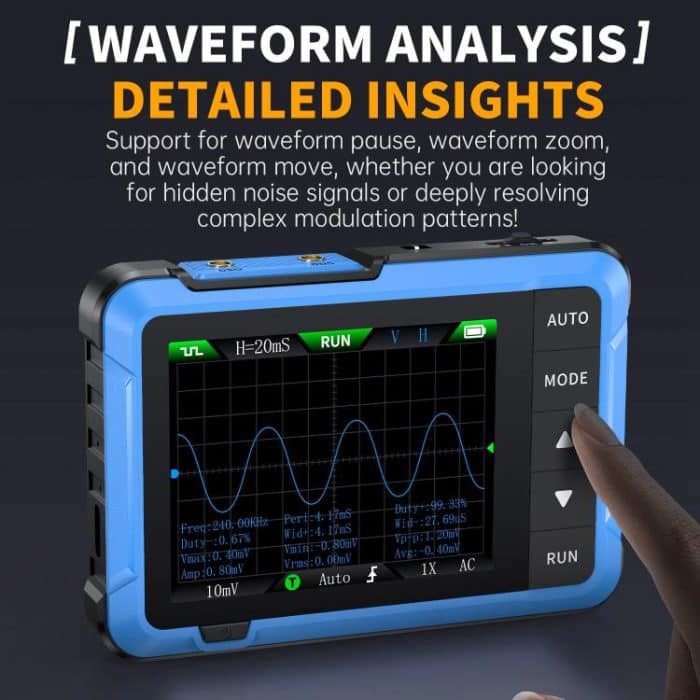 FNIRSI DSO510 Handheld Small Digital Portable Tablet Oscilloscope, DSO510 – Bild 6