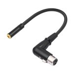 3.5mm Female to XLR Female Elbow Audio Converter Adapter Cable, 3.5mm Female to XLR Female Elbow