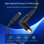 3.5mm Female to XLR Female Elbow Audio Converter Adapter Cable, 3.5mm Female to XLR Female Elbow – Bild 5