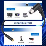 3.5mm Female to XLR Female Elbow Audio Converter Adapter Cable, 3.5mm Female to XLR Female Elbow – Bild 7